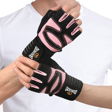 Load image into Gallery viewer, 1 Pair Half-Finger Fitness Gloves With Wrist Guards Anti-Slip And Wear-Resistant Extended Sports Gloves For Strength Training
