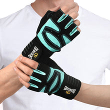 Load image into Gallery viewer, 1 Pair Half-Finger Fitness Gloves With Wrist Guards Anti-Slip And Wear-Resistant Extended Sports Gloves For Strength Training
