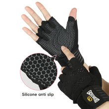 Load image into Gallery viewer, 1 Pair Half-Finger Fitness Gloves With Wrist Guards Anti-Slip And Wear-Resistant Extended Sports Gloves For Strength Training
