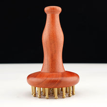 Load image into Gallery viewer, Brass Meridian Brushing Meridian Dredging Artifact Massage Brushing Stomach Abdomen Hands Legs Back Scraping Head Meridian Comb
