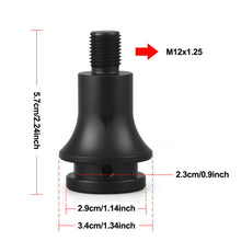 Load image into Gallery viewer, Universal Car Modified Manual Gear Shift Knob Adapter Aluminum Alloy For M12x1.25 Thread Dust Cover Connection Adapter

