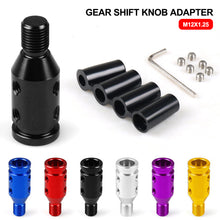 Load image into Gallery viewer, Universal Car Manual Gear Shift Knob Adapter Aluminum Alloy for M12x1.25 Thread For most BMW Honda Shift Knob Adapter
