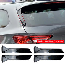Load image into Gallery viewer, 2Pcs Car Rear Window Trim Lip Spoiler Rear Roof Wing Side Edge Tail Flap Rear Trunk Window Spoiler Lip For Seat Leon 5F FR Mk3 MK3.5 5Door
