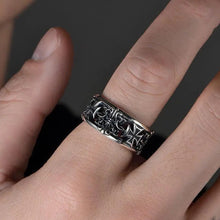 Load image into Gallery viewer, Men's Vintage Cross Open Ring Gothic Punk Style Retro Hip-Hop Punk Adjustable Finger Ring Gift For Friends Lover
