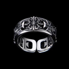 Load image into Gallery viewer, Men's Vintage Cross Open Ring Gothic Punk Style Retro Hip-Hop Punk Adjustable Finger Ring Gift For Friends Lover
