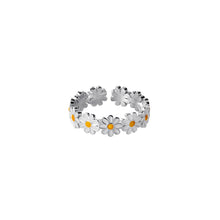 Load image into Gallery viewer, Sweet Adjustable Daisy Flower Resin Ring for Women Spring Summer Pastel Open Ring Minimalist Style Gift for Girls friends
