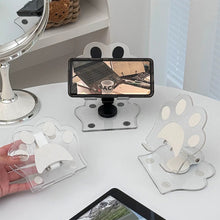 Load image into Gallery viewer, Cute Phone Stand Height Adjustable Phone Desktop Mount Acrylic Cat Claw Durable Stand For Recording Video Charger Compatible
