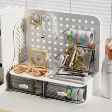 Load image into Gallery viewer, Desktop Perforated Board Storage Box Stationery Sorting Rack Desk Office Cosmetics Storage Rack Pen Holder
