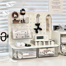 Load image into Gallery viewer, Desktop Perforated Board Storage Box Stationery Sorting Rack Desk Office Cosmetics Storage Rack Pen Holder

