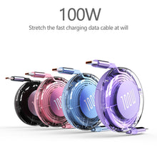 Load image into Gallery viewer, 100W Type C to Type C Cable PD Fast Charging USB C to USB C For IPhone 15 Pro Samsung iPad Quick Charge Shrink Data Cable
