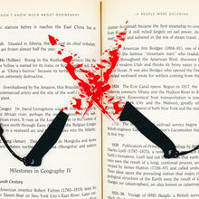 Load image into Gallery viewer, Horror Knife Clear Acrylic Bookmark with Tassel Halloween Themed Series Chopper Saw with Blood Halloween for Bookworms
