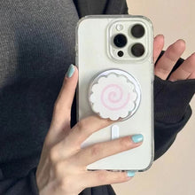Load image into Gallery viewer, Korean Cute Fish Cake Rolls For Magsafe Magnetic Phone Grip Tok Griptok Stand For iPhone Funny Foldable Wireless Charging Holder
