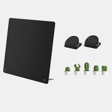 Load image into Gallery viewer, Magnetic Bulletin Board with Stand Magnetic Board for Tabletop with Magnetic Clamp Metal Board for Magnets Display
