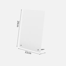 Load image into Gallery viewer, Magnetic Bulletin Board with Stand Magnetic Board for Tabletop with Magnetic Clamp Metal Board for Magnets Display
