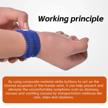 Load image into Gallery viewer, 1 Pair Prevent Dizziness And Stop Vomiting Wrist Guards For Car And Boat Travel Acupoint Pressing Outdoor Sports Wristband
