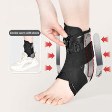 Load image into Gallery viewer, 1PC Ankle Fixation Brace With Spring/Steel Plate Support For Sprain Recovery Knob Adjustment Pressure Rehabilitation Training Ankle Brace
