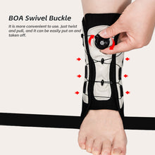 Load image into Gallery viewer, 1PC Ankle Fixation Brace With Spring/Steel Plate Support For Sprain Recovery Knob Adjustment Pressure Rehabilitation Training Ankle Brace
