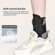 Load image into Gallery viewer, 1PC Ankle Fixation Brace With Spring/Steel Plate Support For Sprain Recovery Knob Adjustment Pressure Rehabilitation Training Ankle Brace
