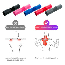 Load image into Gallery viewer, 1PC Squat Barbell Shoulder Guard With Straps Hip Push Foam Pads Thickened Anti-Slip Buffer Shoulder Pressure Protection Pads
