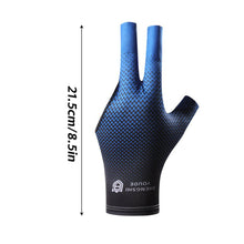 Load image into Gallery viewer, 1PC Professional Three-Finger Billiard Gloves Dot Design High-Elasticity Breathable Snooker Ice Silk Gloves For Both Hands
