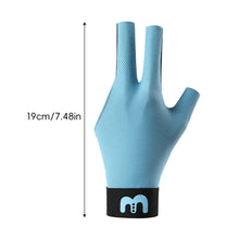 Load image into Gallery viewer, 1PC Professional Three-Finger Billiard Glove For Left Hand Anti-Slip High Elasticity Pressure Mesh Snooker Glove Billiard Accessories
