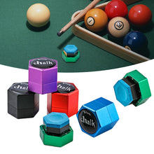 Load image into Gallery viewer, 1PC Aluminum Alloy Hexagonal Chalk Storage Box Stain-Resistant And Shockproof Strong Magnetic Adsorption Chalk Holder Billiards Accessories
