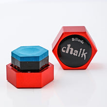 Load image into Gallery viewer, 1PC Aluminum Alloy Hexagonal Chalk Storage Box Stain-Resistant And Shockproof Strong Magnetic Adsorption Chalk Holder Billiards Accessories
