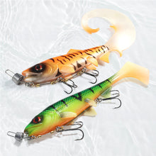 Load image into Gallery viewer, S/M/L 3X-Strong Treble Hook Steel Wire Rig With Weighted Sinker Anti-Rolling Paddle Tail Soft Bait Pike Fishing Stinger Rig Fishing Accessory
