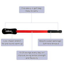 Load image into Gallery viewer, 80CM Multi-Functional Golf Swing Practice Stick Turn Around Practice Increase Resistance Soft Rod Golf Warm-Up Equipment

