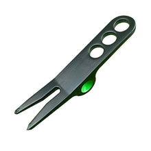Load image into Gallery viewer, 1PC Golf Greens Fork Zinc Alloy Whistle Shape Repair Fork Turf Repair Tool Golf Equipment Accessories
