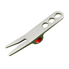 Load image into Gallery viewer, 1PC Golf Greens Fork Zinc Alloy Whistle Shape Repair Fork Turf Repair Tool Golf Equipment Accessories
