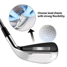 Load image into Gallery viewer, 1 Roll 30/50/100G Professional Golf Club Weighting Lead Sheet Increase Weight Adjustment Balance Tennis And Badminton Racket Counterweight Lead Sheet
