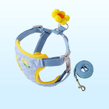 Load image into Gallery viewer, Pet Vest Leash Cartoon 3D Accessories for Dogs Teddy Dog Walking Rope Cat Walking Rope Anti Slip Chest Back When Going Out
