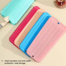 Load image into Gallery viewer, Silicone Curling Iron Insulation Bag Straight Hair Dressing Storage Straight Hair Stick Anti Scald Bag Portable Beauty Tools
