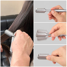 Load image into Gallery viewer, Alloy Double Sided Hair Clipper Hair Salon Hair Thinning Portable Trimming Knife Bangs Trimming Razor Hair Salon Tools
