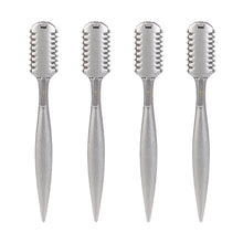 Load image into Gallery viewer, Alloy Double Sided Hair Clipper Hair Salon Hair Thinning Portable Trimming Knife Bangs Trimming Razor Hair Salon Tools
