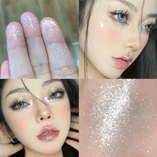 Load image into Gallery viewer, Diamond Glitter Eyeshadow Liquid Face Makeup Highlighter Long Lasting Matte Pink Silkworm Liquid Eye Shadow Cosmetics
