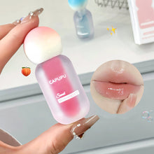Load image into Gallery viewer, Fruit Crystal Jelly Lip Oil Peach Water Light Lip Gloss Hydrating Transparent Glass Plumping Clear Lip Care Makeup Fade Liplines
