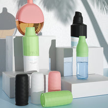 Load image into Gallery viewer, Silicone Leak Proof Bottle Cover Travel Packaging Makeup and Skincare Products Travel Bottle Cover Dust and Leak Proof Protective Cover
