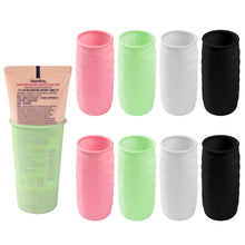 Load image into Gallery viewer, Silicone Leak Proof Bottle Cover Travel Packaging Makeup and Skincare Products Travel Bottle Cover Dust and Leak Proof Protective Cover

