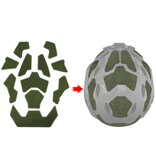 Load image into Gallery viewer, 11Pcs Super High Cut Tactical Helmet Magic Sticker Universal Helmet Tape Padding Stickers for FAST Helmet Patches
