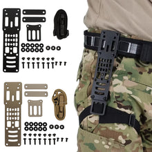 Load image into Gallery viewer, Tactical Adjustable Drop Leg Carry Platform Metal Modular Pistol Holster Adapter Kit Compatible QLS Airsoft Adapter Accessories

