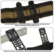 Load image into Gallery viewer, Tactical Adjustable Drop Leg Carry Platform Metal Modular Pistol Holster Adapter Kit Compatible QLS Airsoft Adapter Accessories
