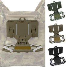 Load image into Gallery viewer, Tactical Vest Chest Molle Mobile Phone Carrier Bracket Generation Quick Access Folding Holder Airsoft Guard Carrier
