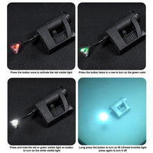 Load image into Gallery viewer, Tactical Helmet Light 3 Modes LED Flashlight Modular Multifunctional Personal Lighting System Hunting Helmet IR Laser
