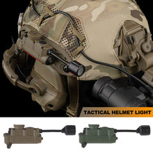 Load image into Gallery viewer, Tactical Helmet Lights Strobe Light To Identify Friends Or Enemies Red Green Blue White Helmet Lighting System Hunting Helmet IR Laser
