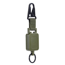 Load image into Gallery viewer, 60cm Tactical Backpack Retractable Hook Steel Wire Badge Reels Multi-purpose Outdoor Fishing Climbing Accessories
