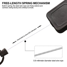 Load image into Gallery viewer, 60cm Tactical Backpack Retractable Hook Steel Wire Badge Reels Multi-purpose Outdoor Fishing Climbing Accessories
