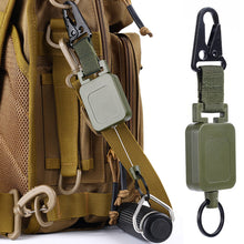 Load image into Gallery viewer, 60cm Tactical Backpack Retractable Hook Steel Wire Badge Reels Multi-purpose Outdoor Fishing Climbing Accessories
