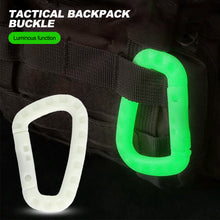 Load image into Gallery viewer, Luminous Tactical Backpack D Shape Buckle Fast Tactical Carabiner Quick Release Hook Mosqueton EDC Gear for Outdoor Camping Accessories
